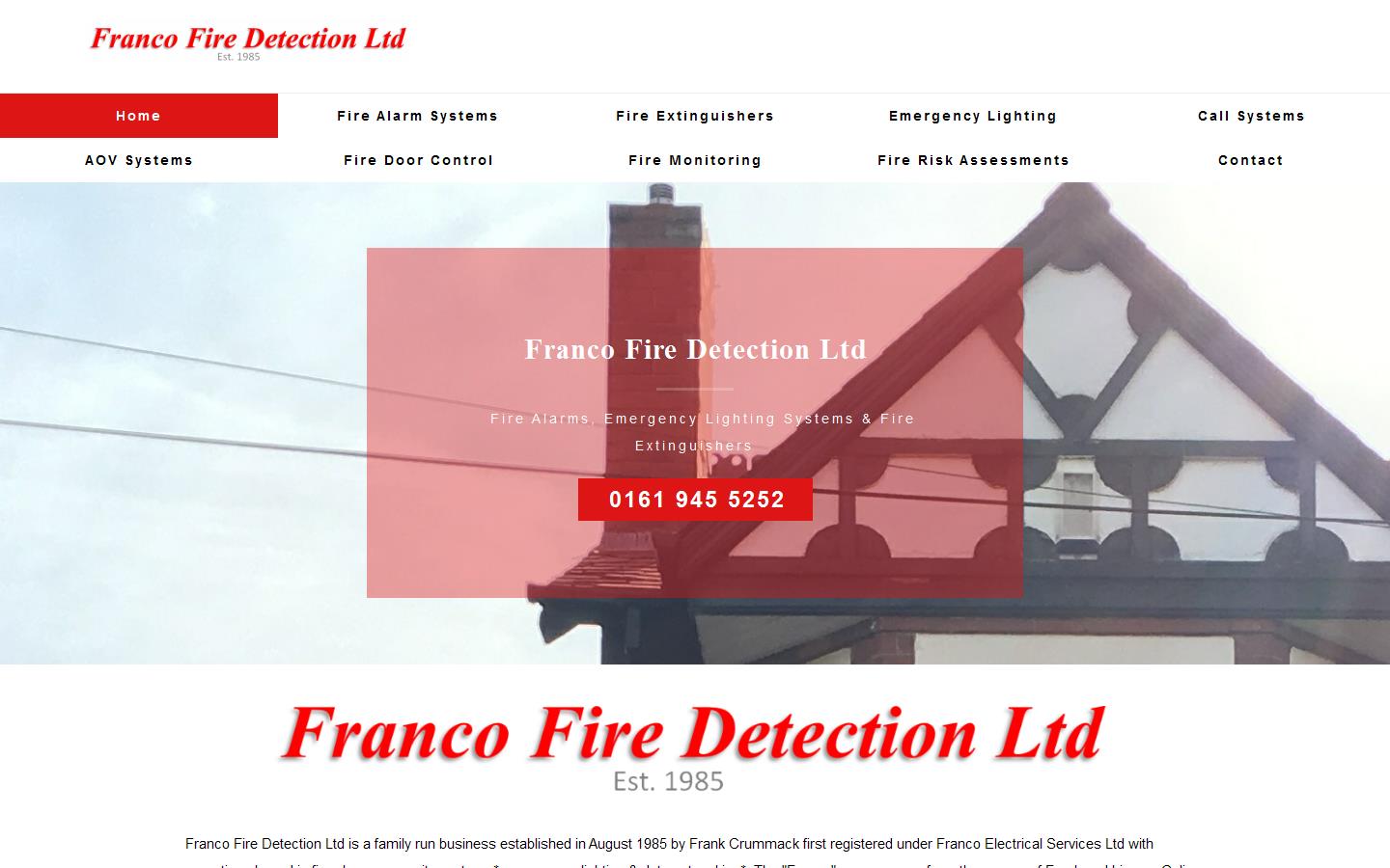 Franco Fire Detection Ltd Website