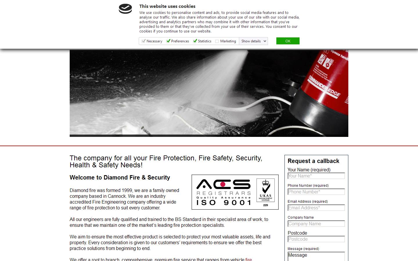 Diamond Fire Extinguishers Website