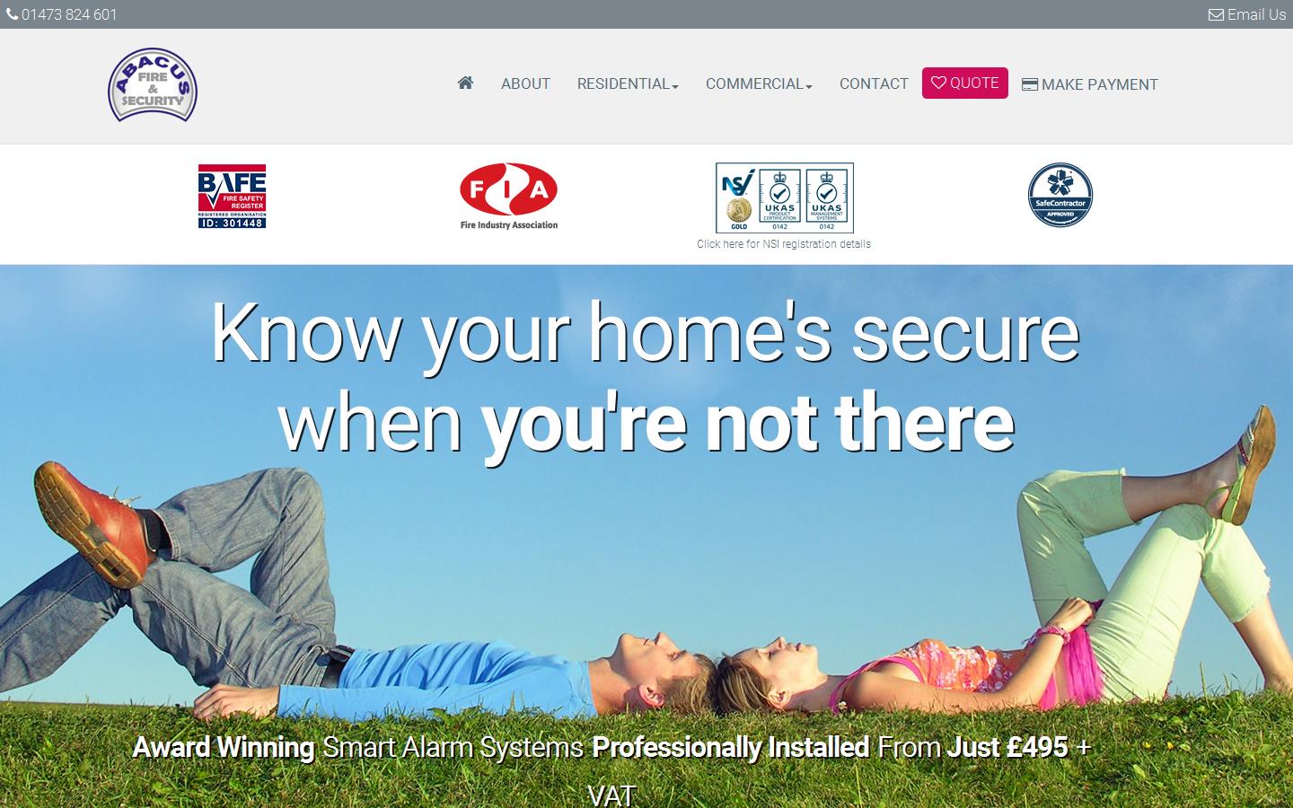 Abacus Fire & Security Website