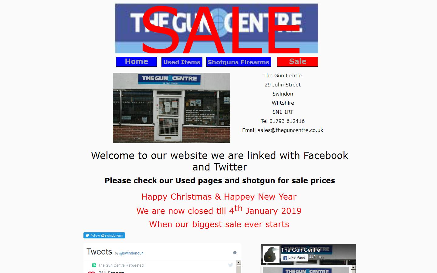 The Gun Centre Website