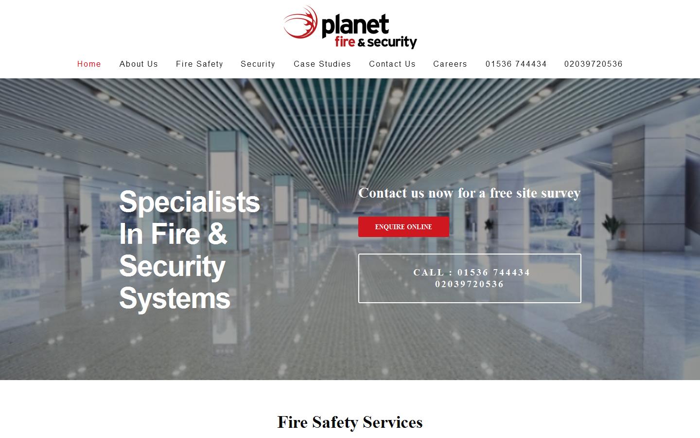 Planet Fire Security Website