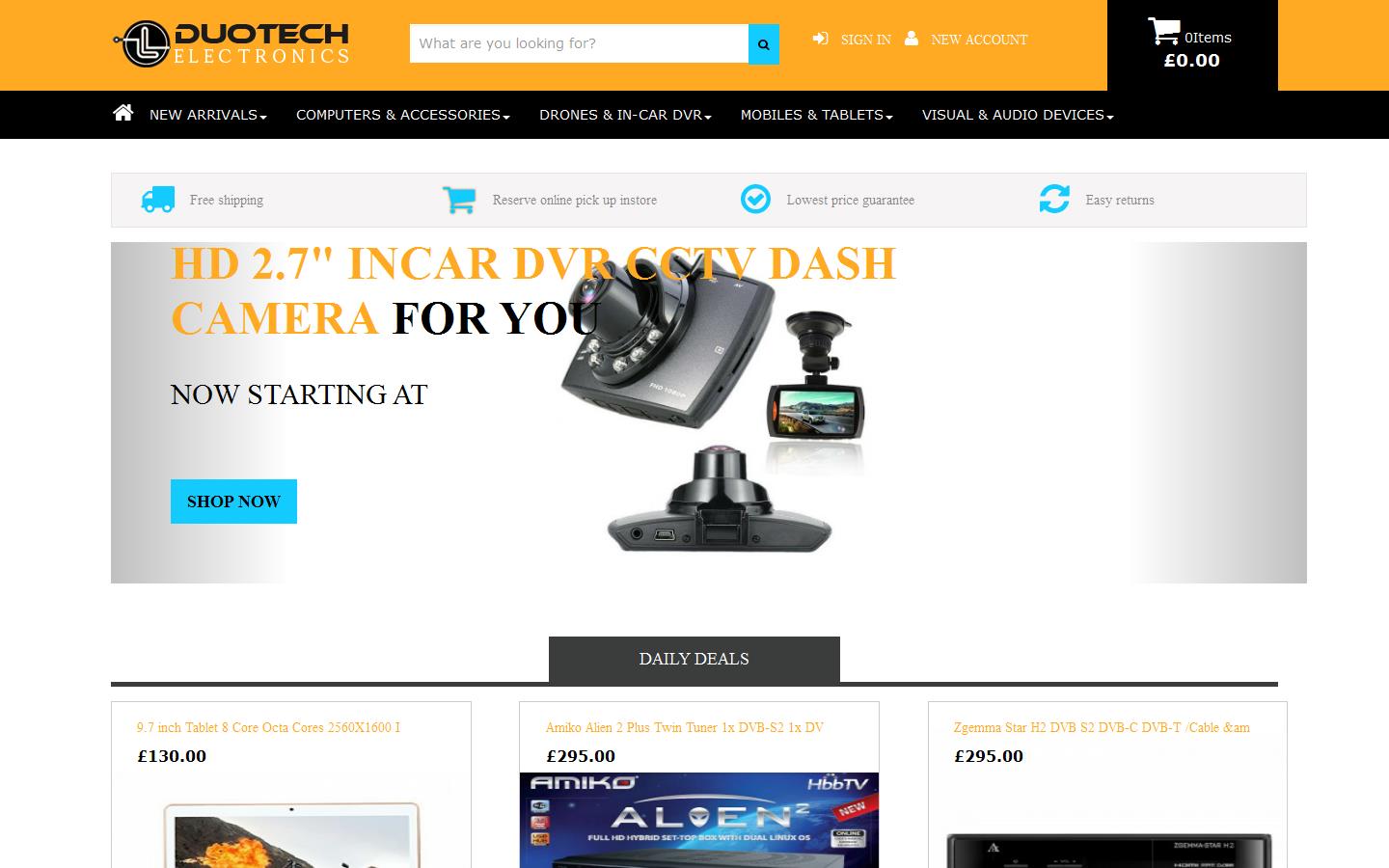 Duotech C C T V Website