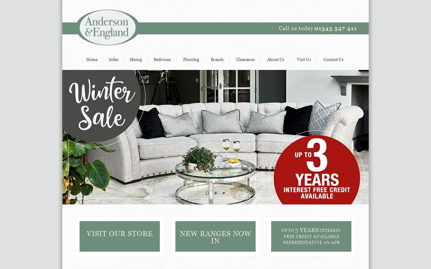 Anderson & England Ltd Website