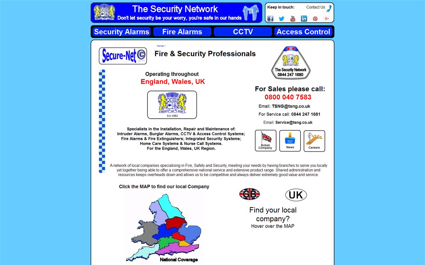 Holman Security Systems Website
