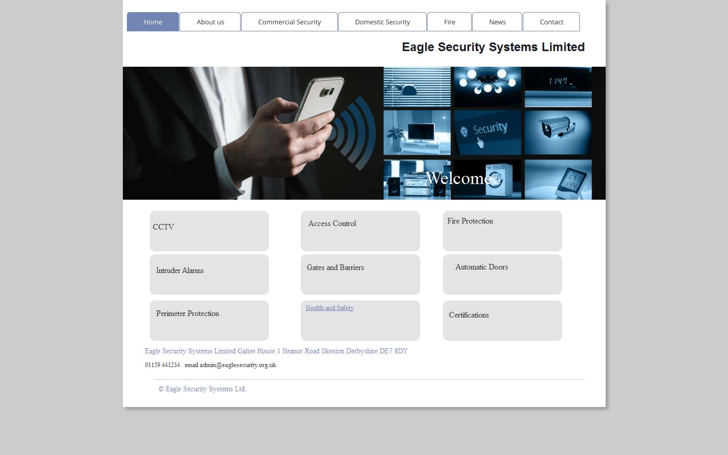 Eagle Security Systems Ltd Website