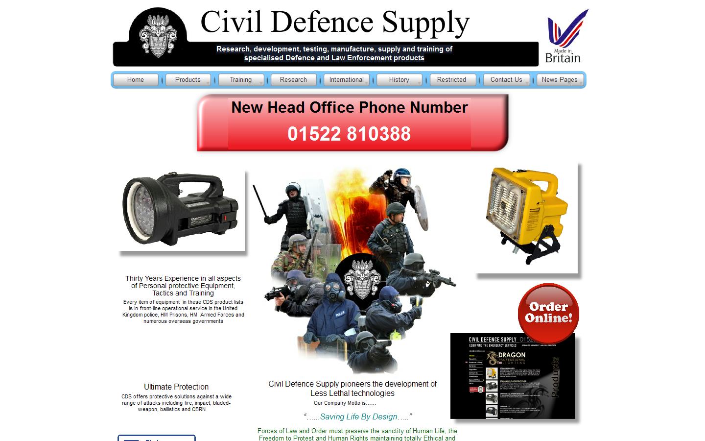 Civil Defence Supply Ltd Website