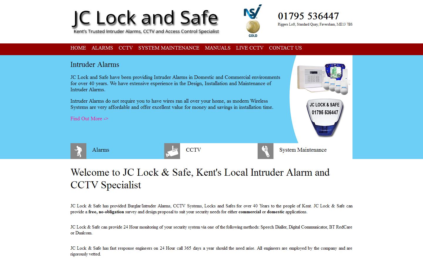 JC Lock & Safe Website