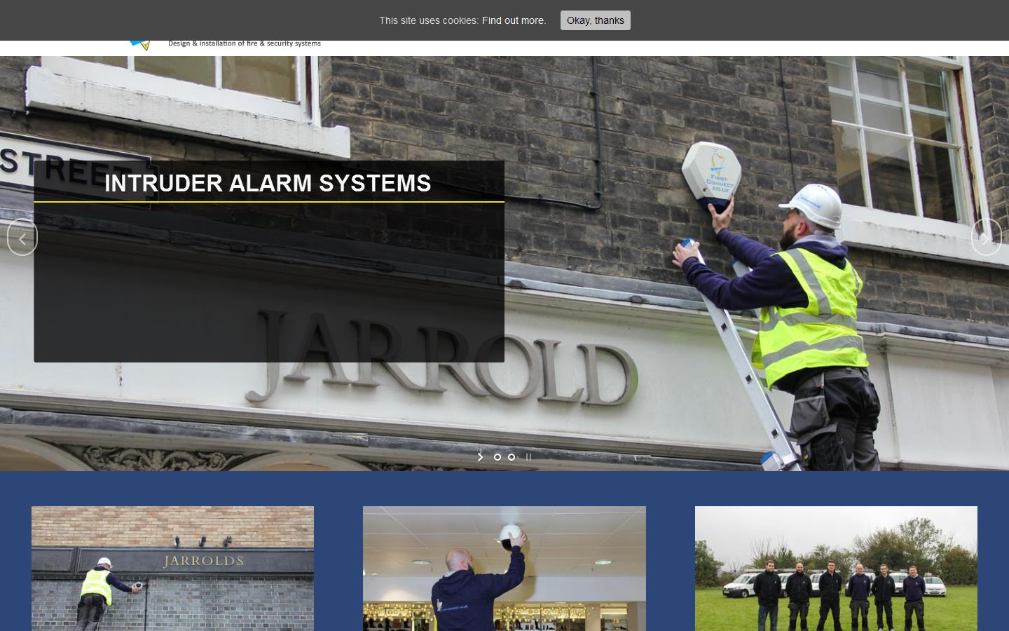 First-connect Fire & Security Ltd Website
