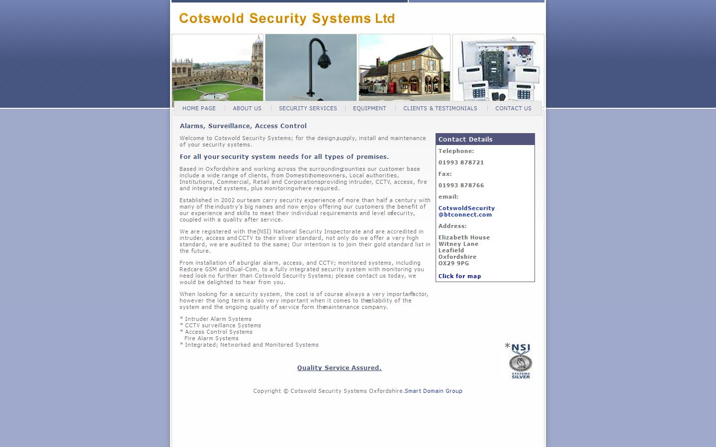 Cotswold Security Systems Ltd Website