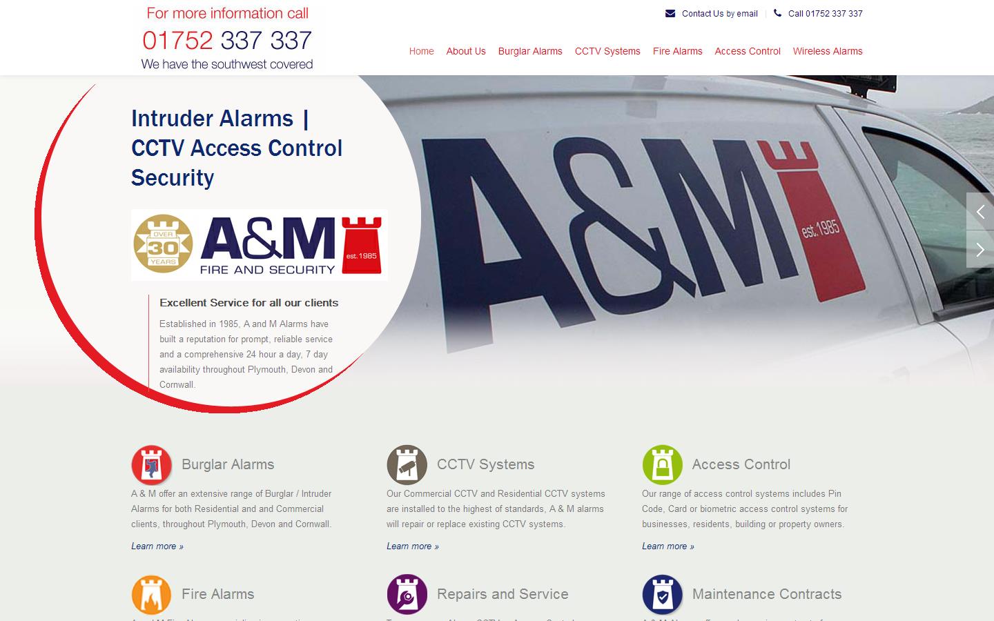 A & M Security Website