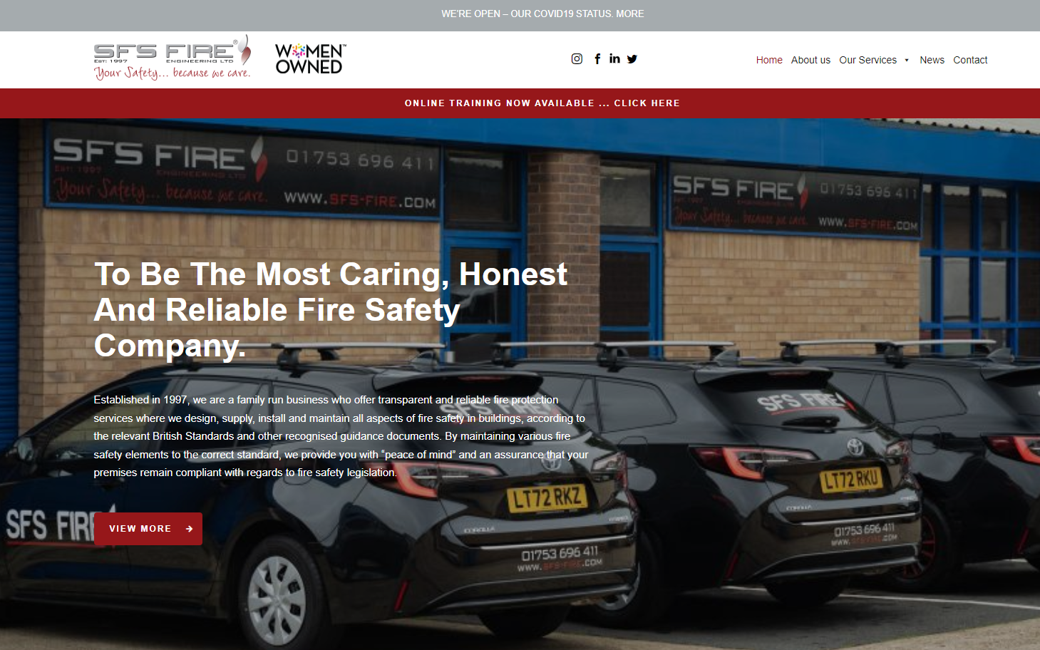 SFS Fire Engineering Ltd Website