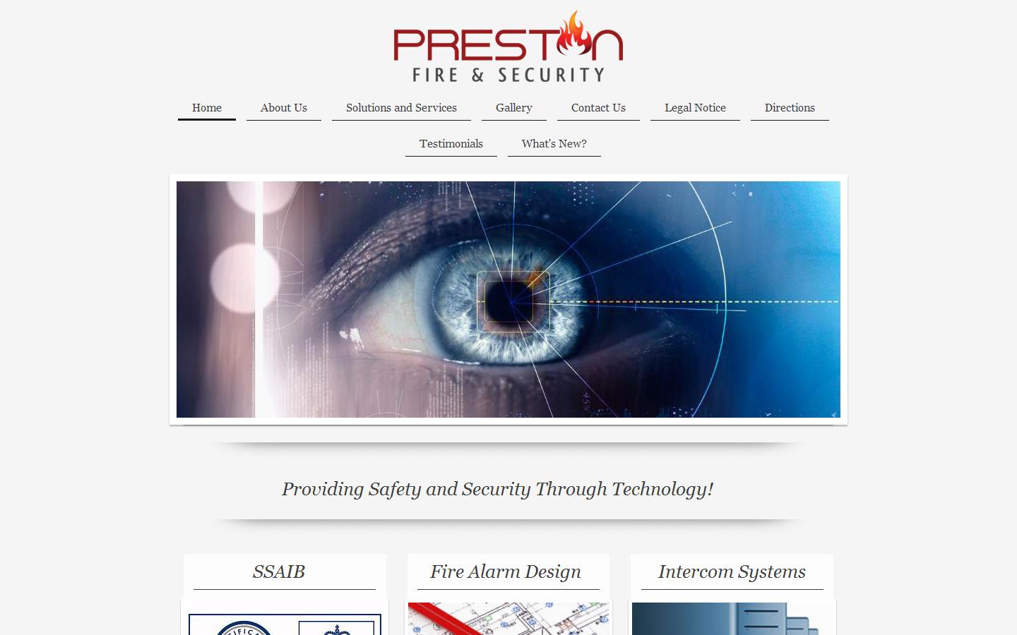 Preston Fire & Security Website