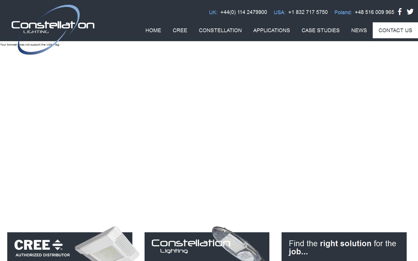 Constellation Lighting Website