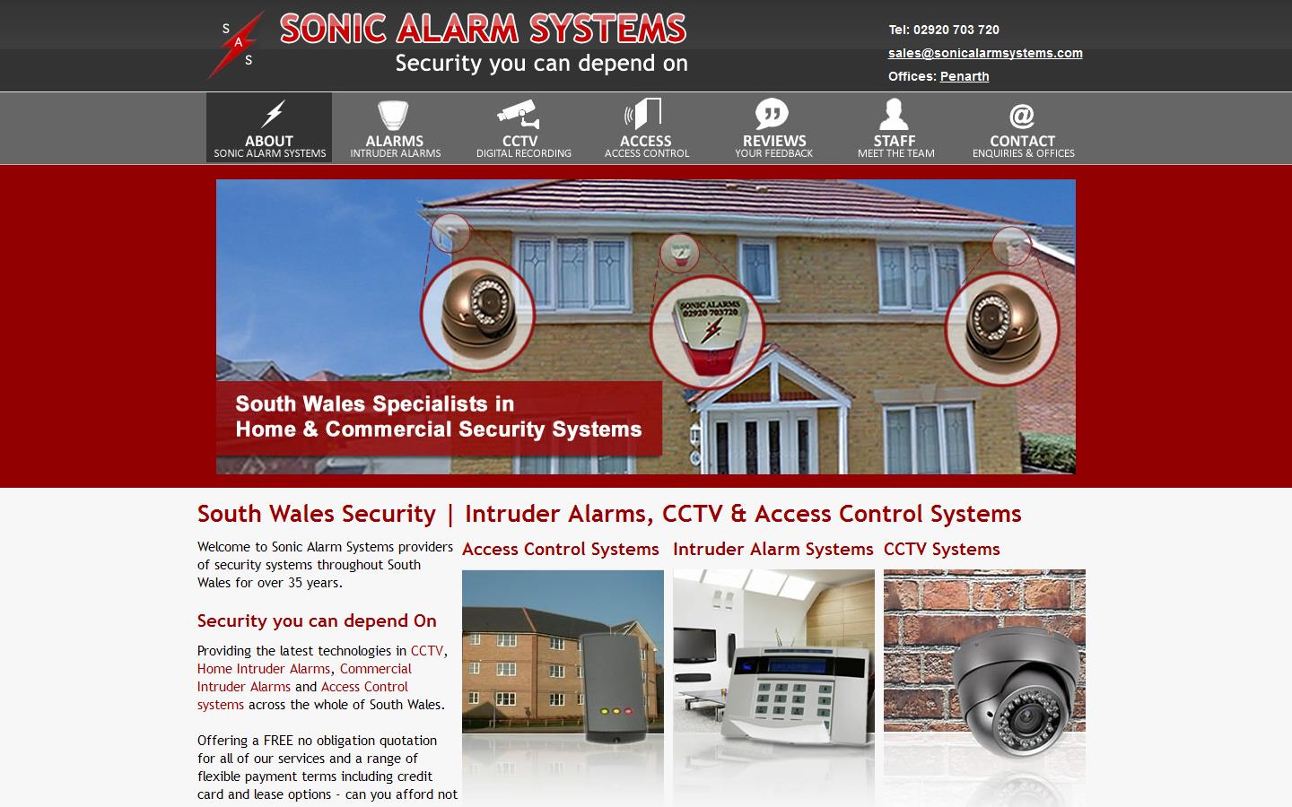 Sonic Alarm Systems Website