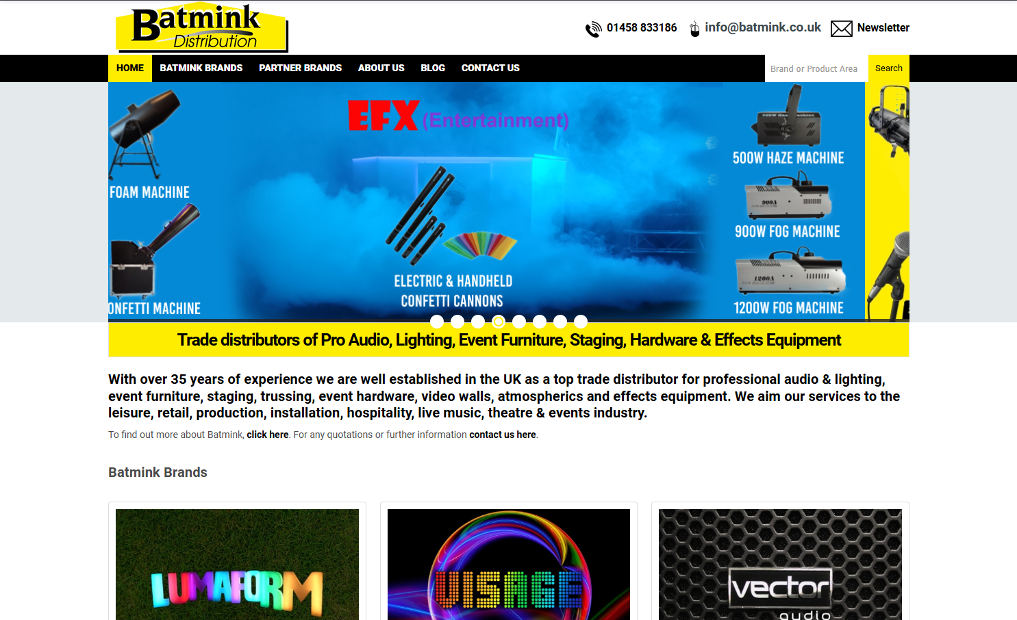 Batmink Distribution Website
