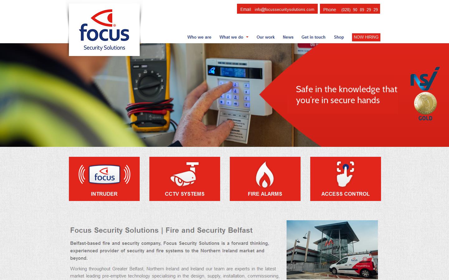 Focus Security Solutions Website