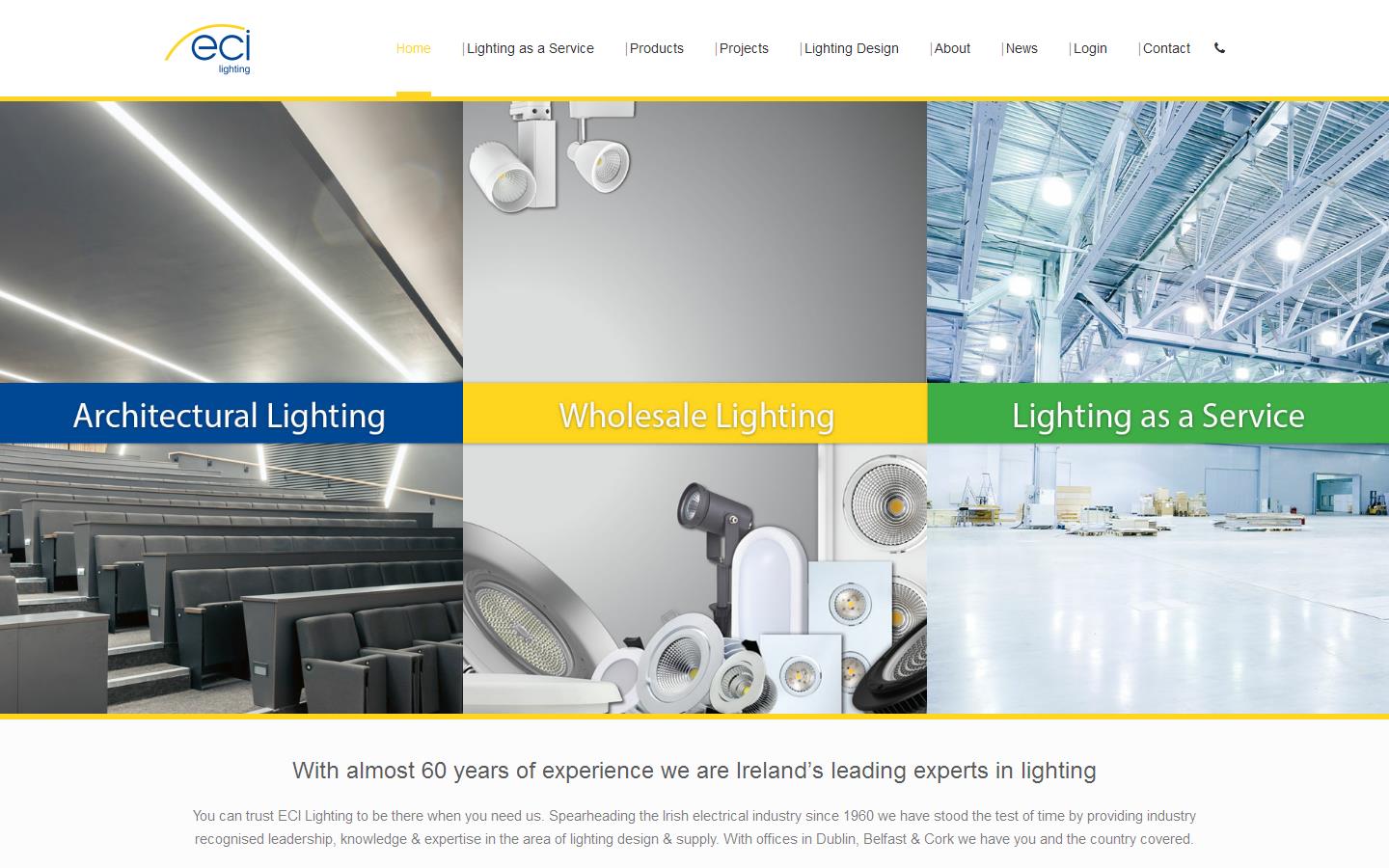 ECI Lighting Website
