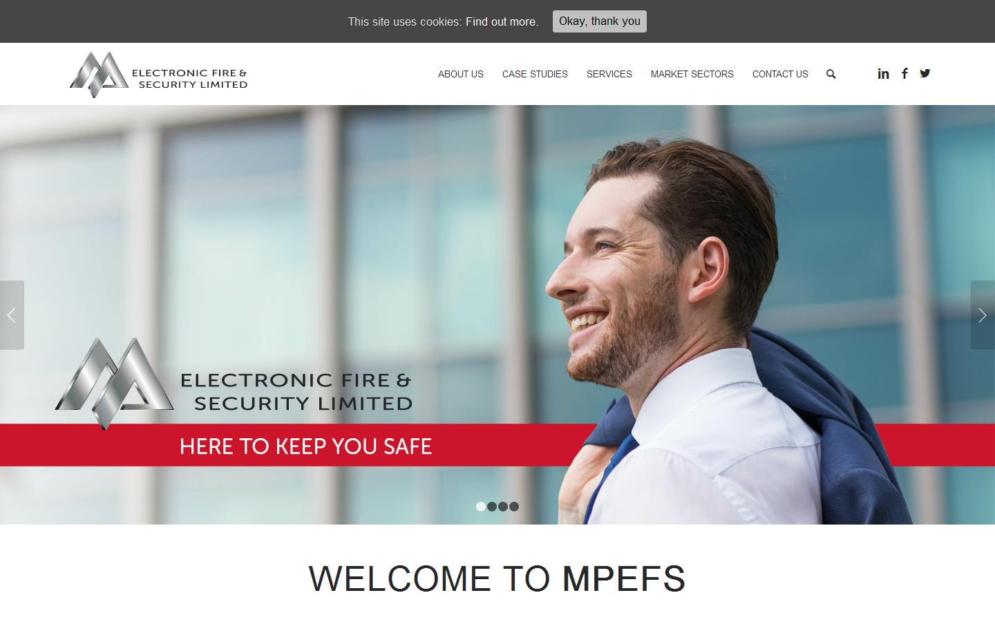 M P Electronic Fire & Security Ltd Website