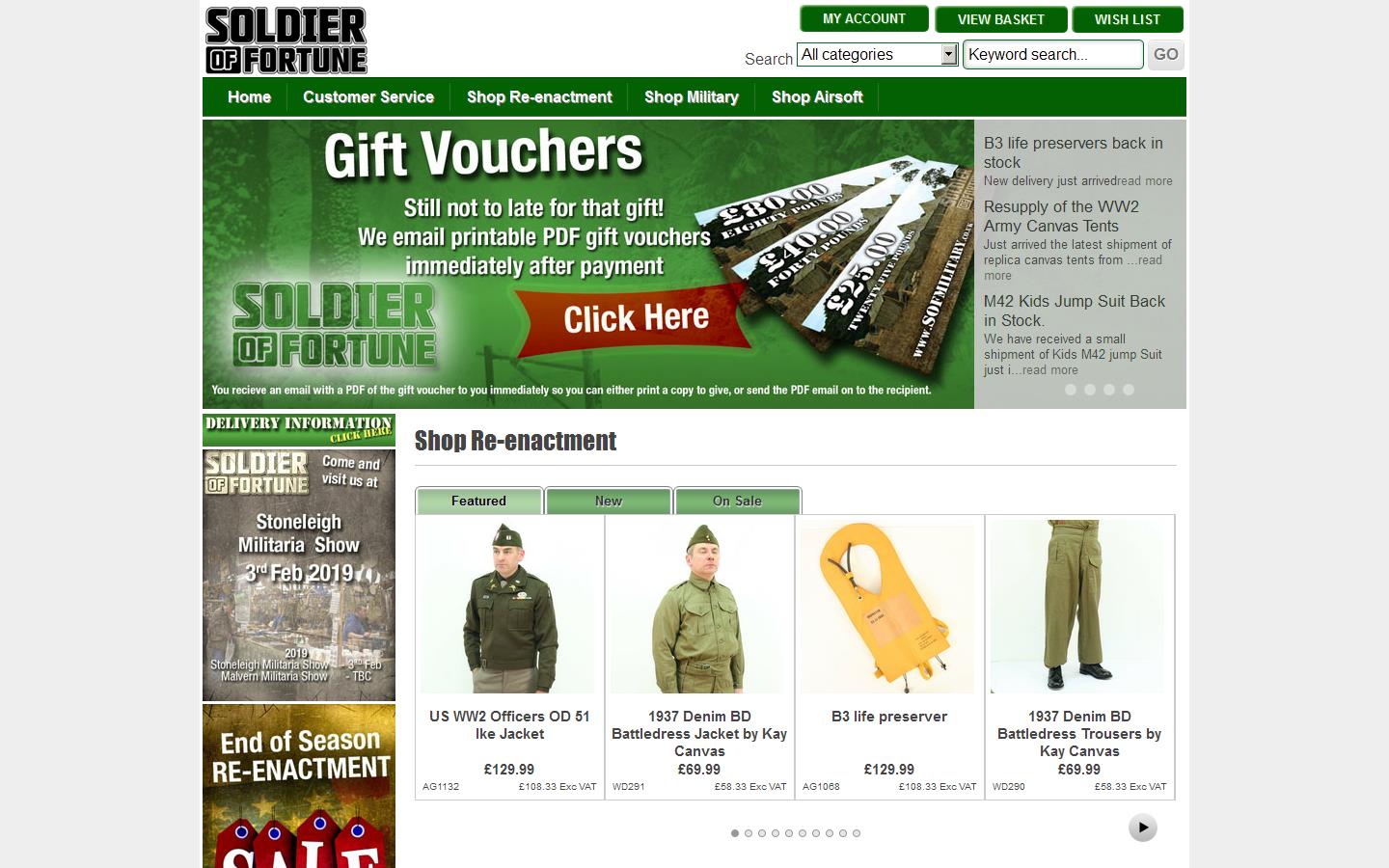 Soldier of Fortune Website