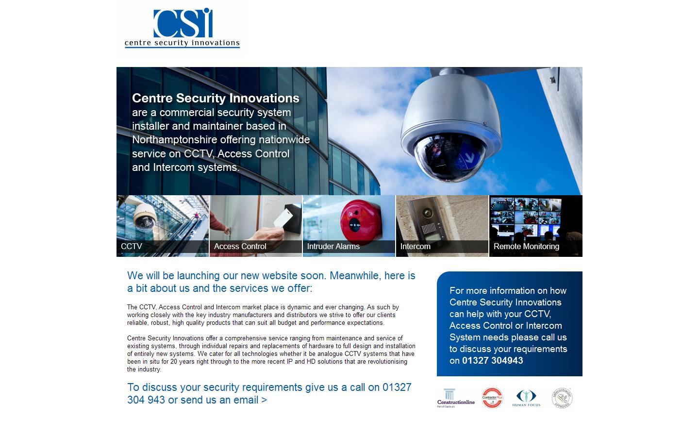 Centre Security Innovations Ltd Website
