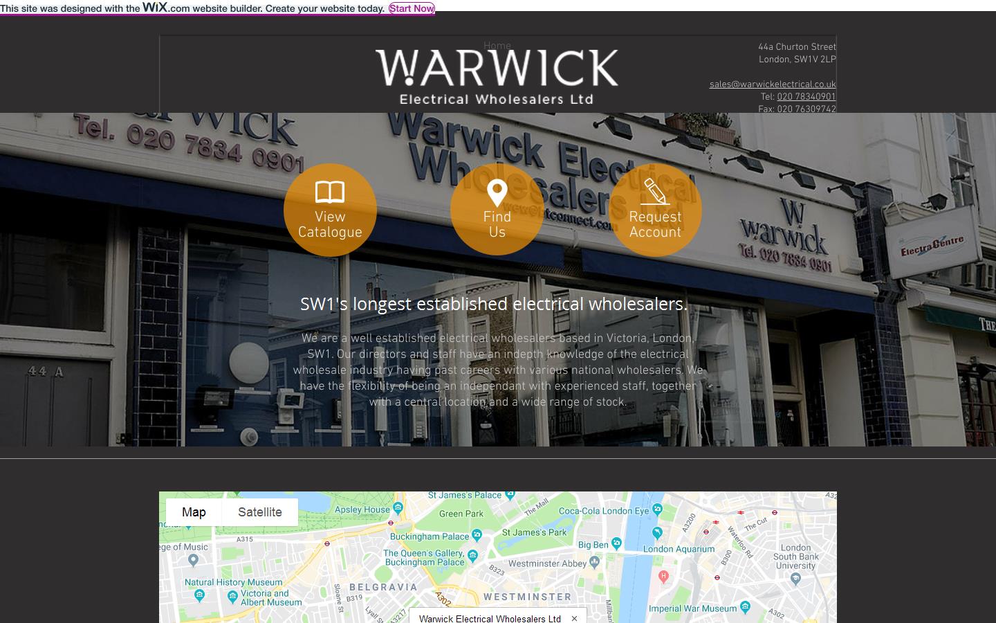 Warwick Electrical Wholesalers Website