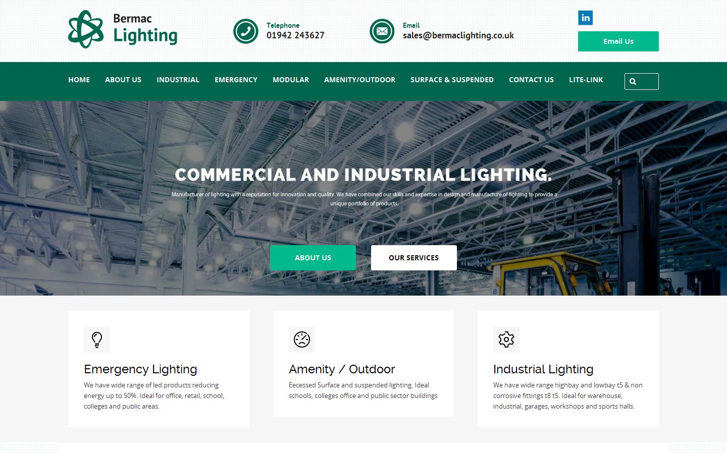 Bermac Lighting Website