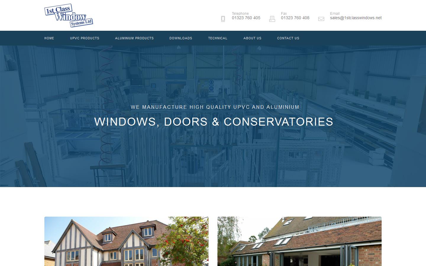 1st Class Window Systems Ltd Website