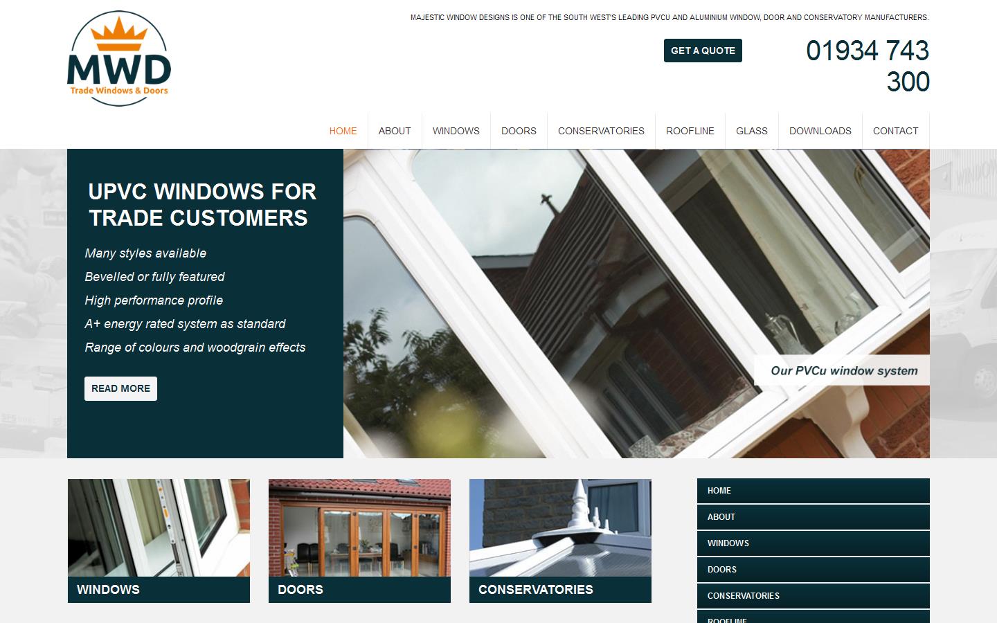 Majestic Window Designs Website