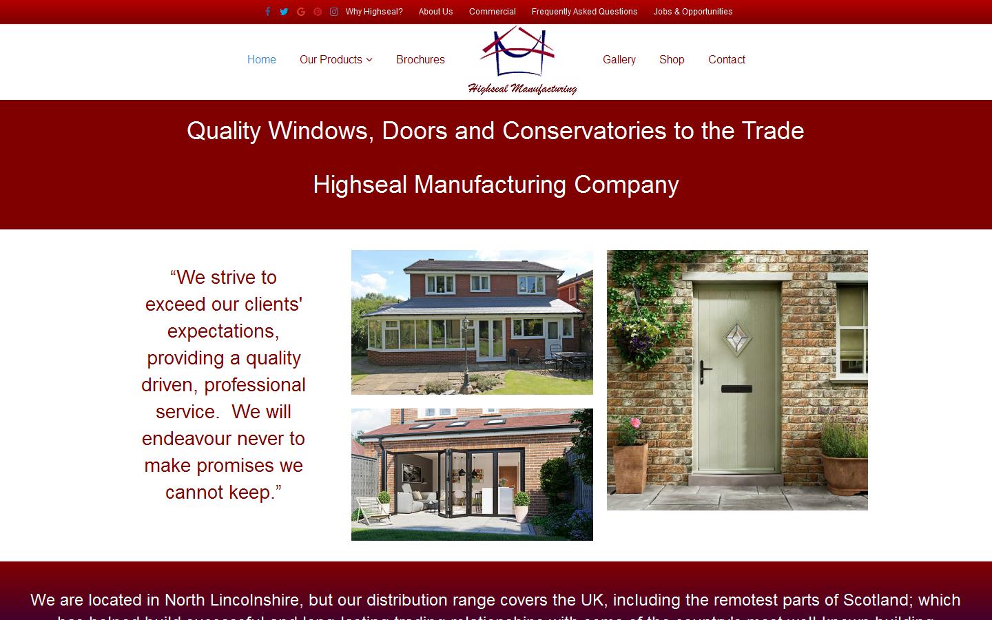 Highseal Manufacturing Company Website