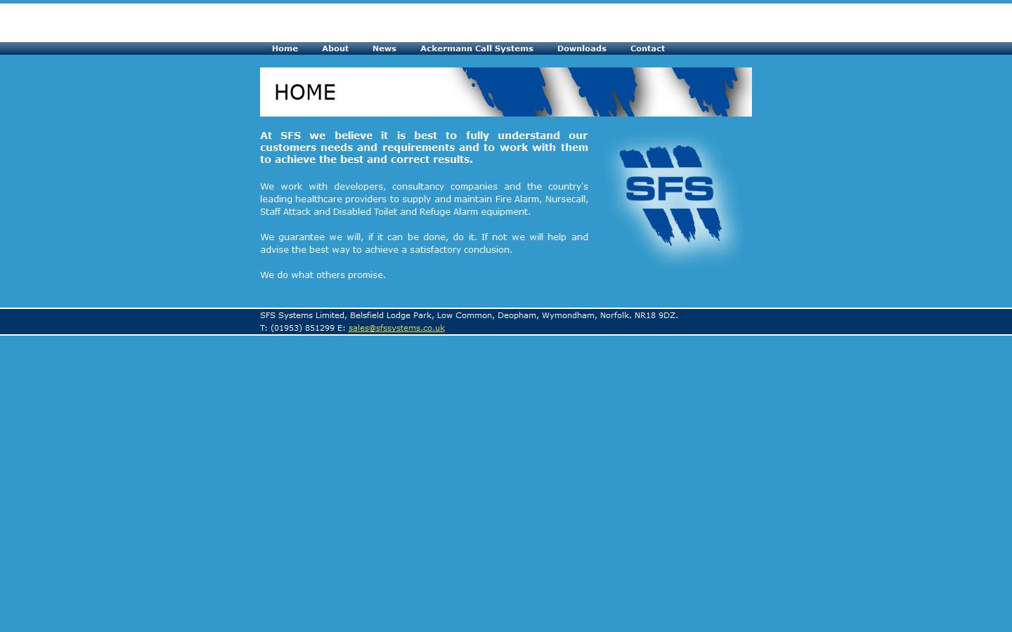 S F S Systems Website