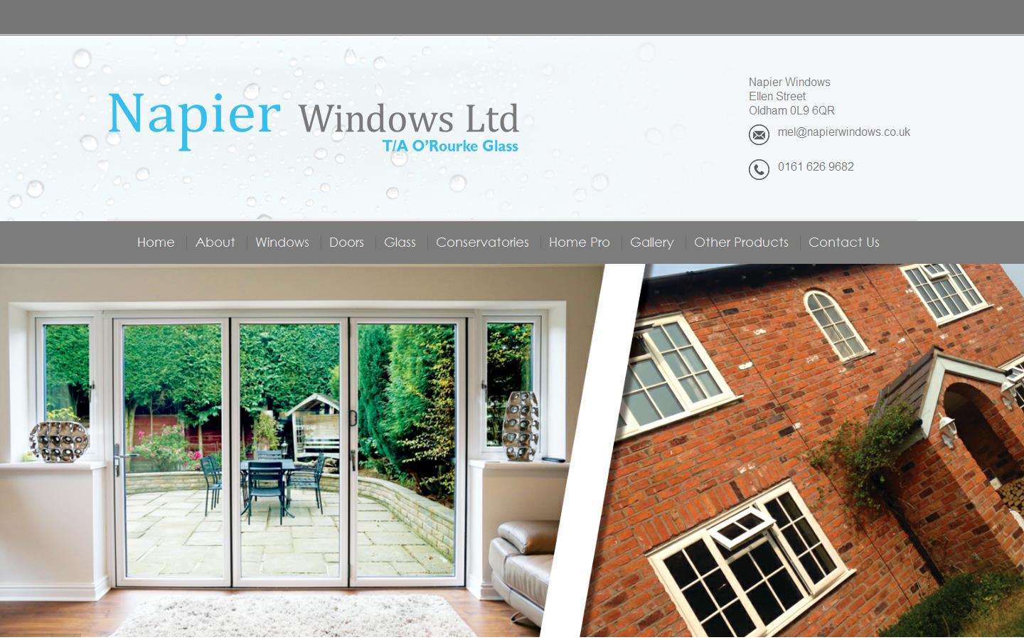 O''Rourke Glass & Glazing Website