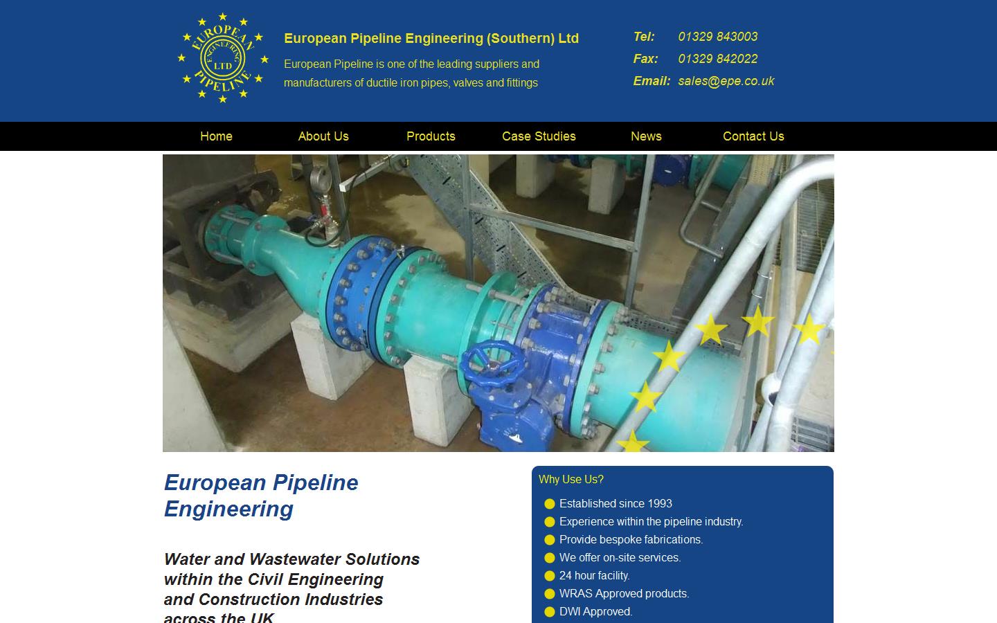 European Pipeline Engineering Ltd Website