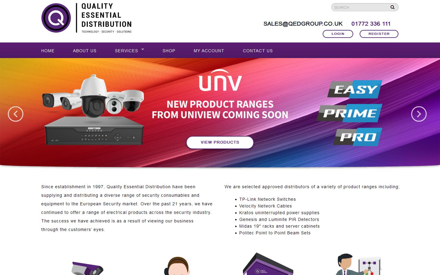 Quality Essential Distribution Website