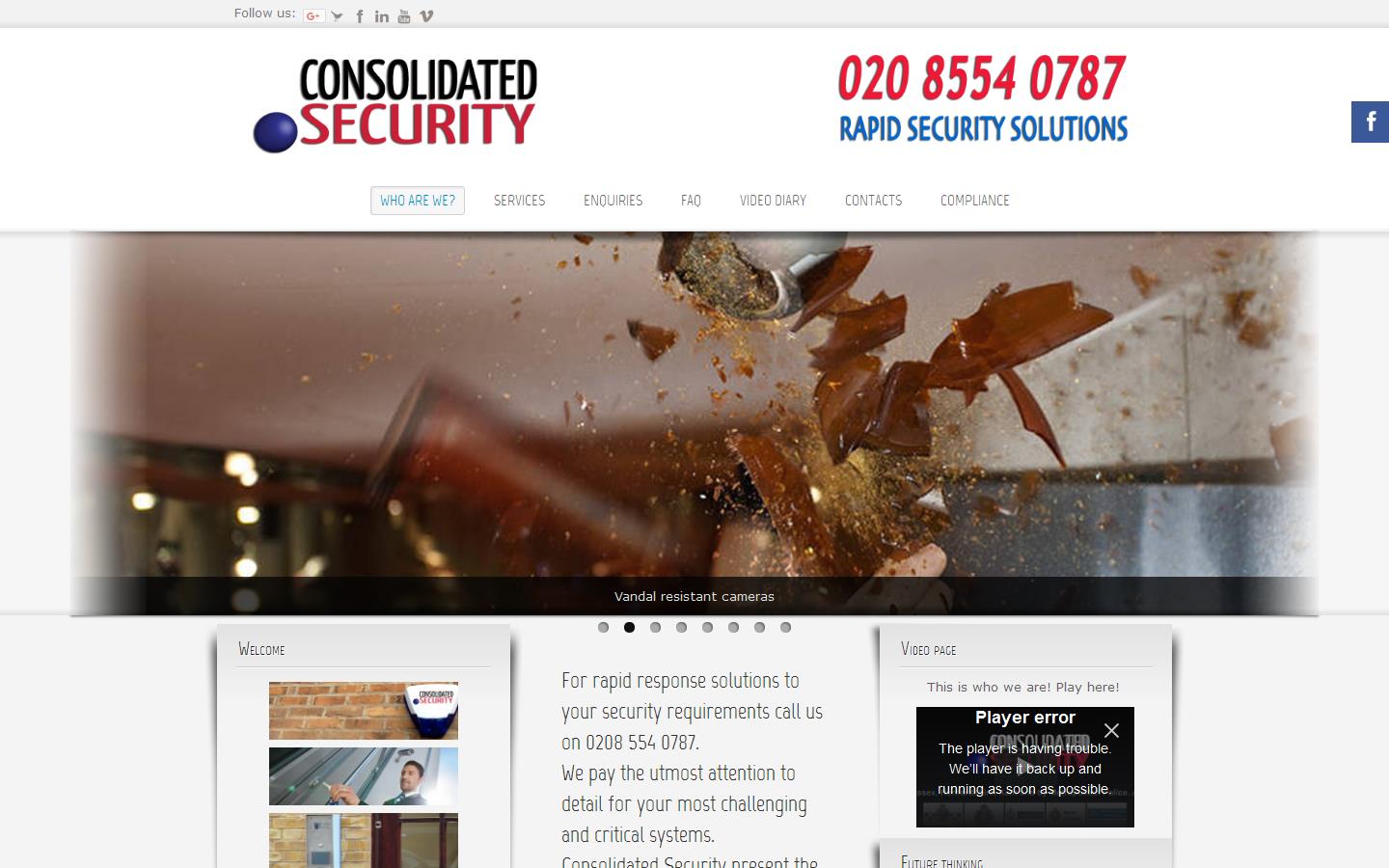 Consolidated Security Website