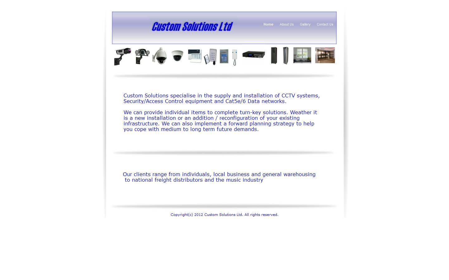Custom Solutions Ltd Website