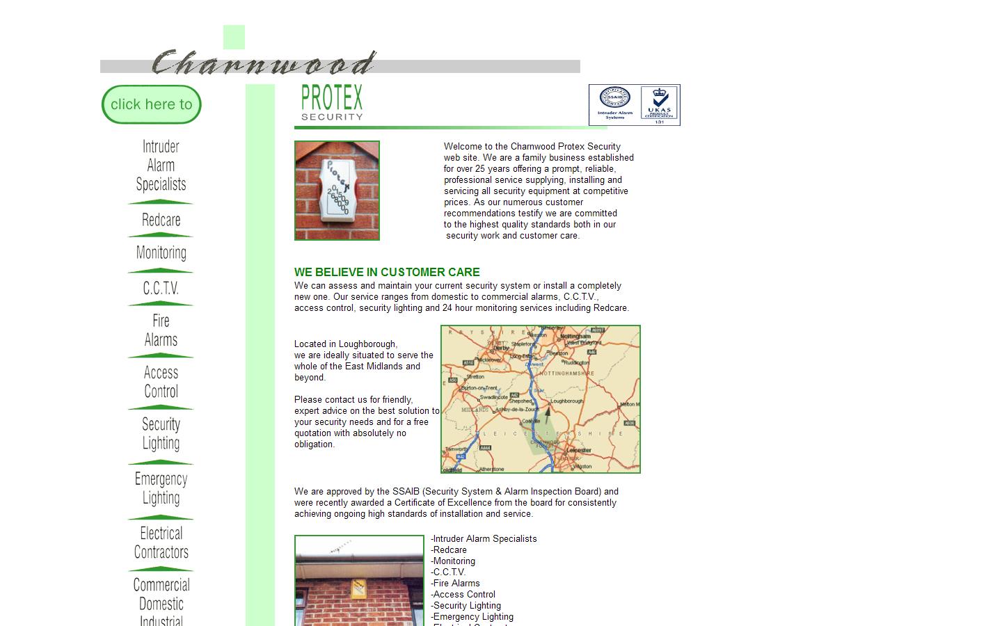 Charnwood Protex Security Ltd Website