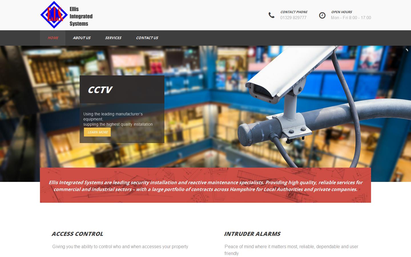 Ellis Integrated Systems Ltd Website