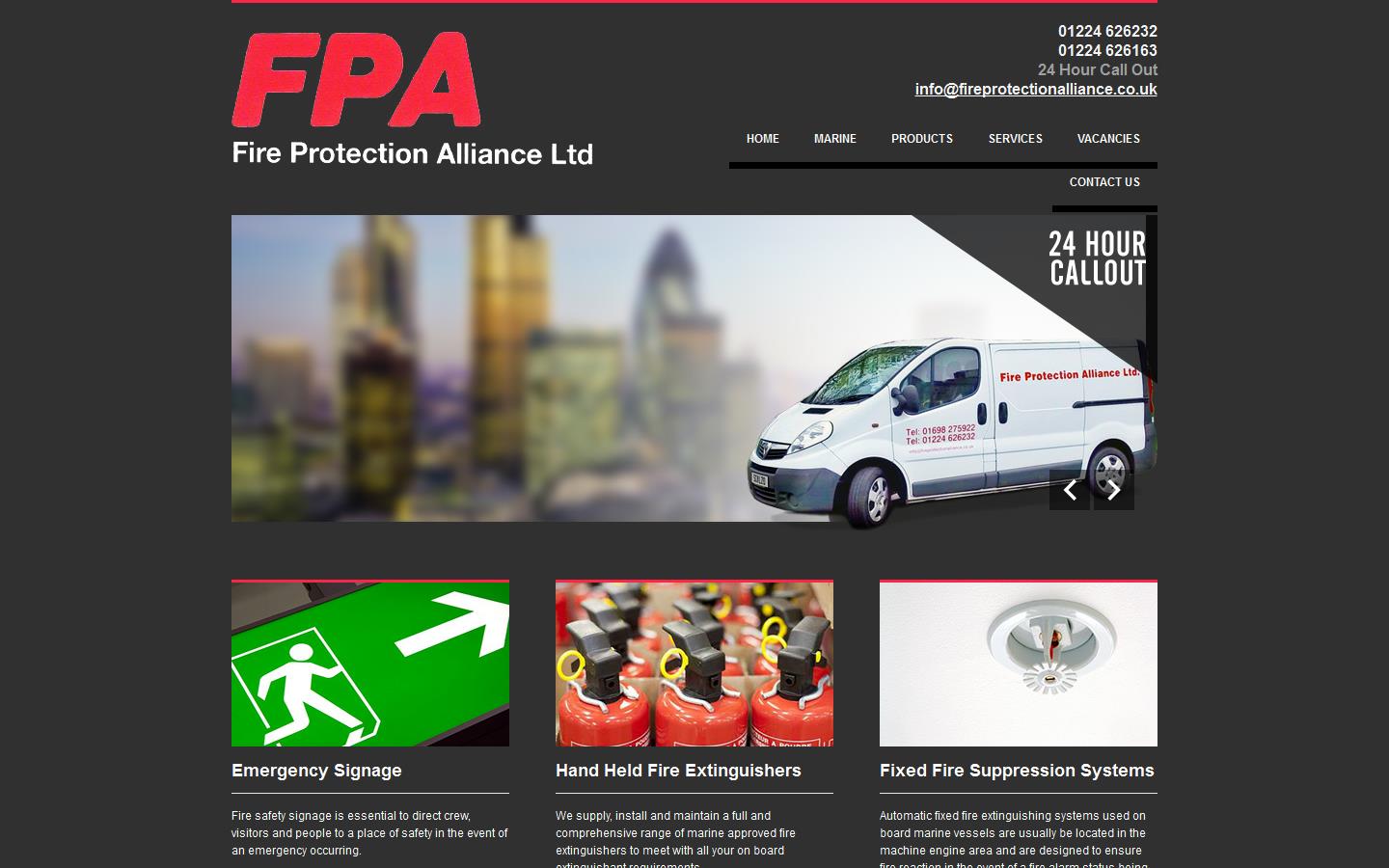 Fire Protection Alliance Ltd Website
