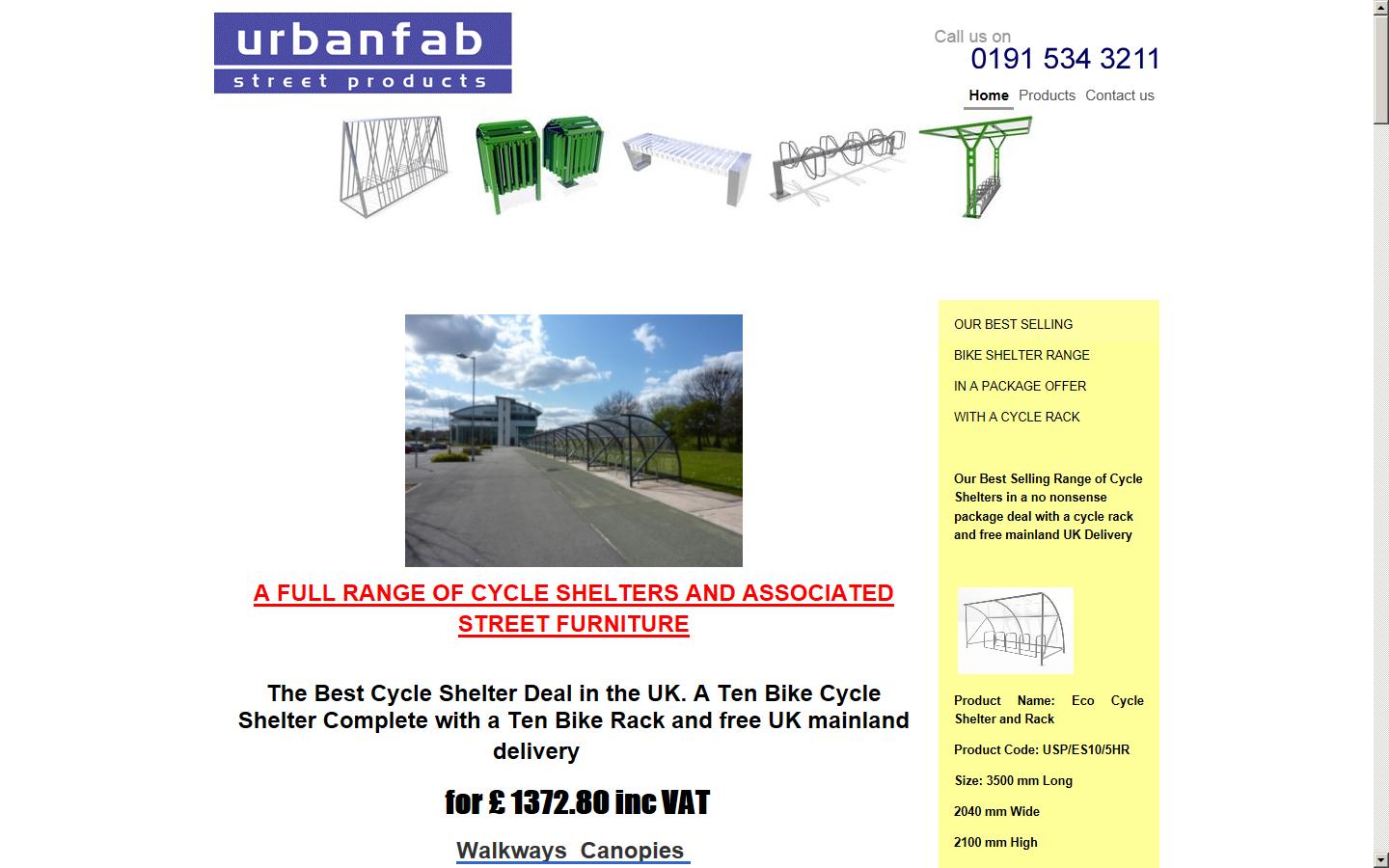 Urbanfab Street Products Website