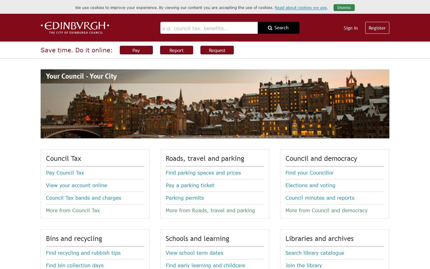 Community Alarm Service Website