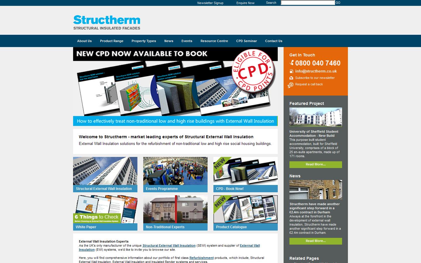 Structherm Website