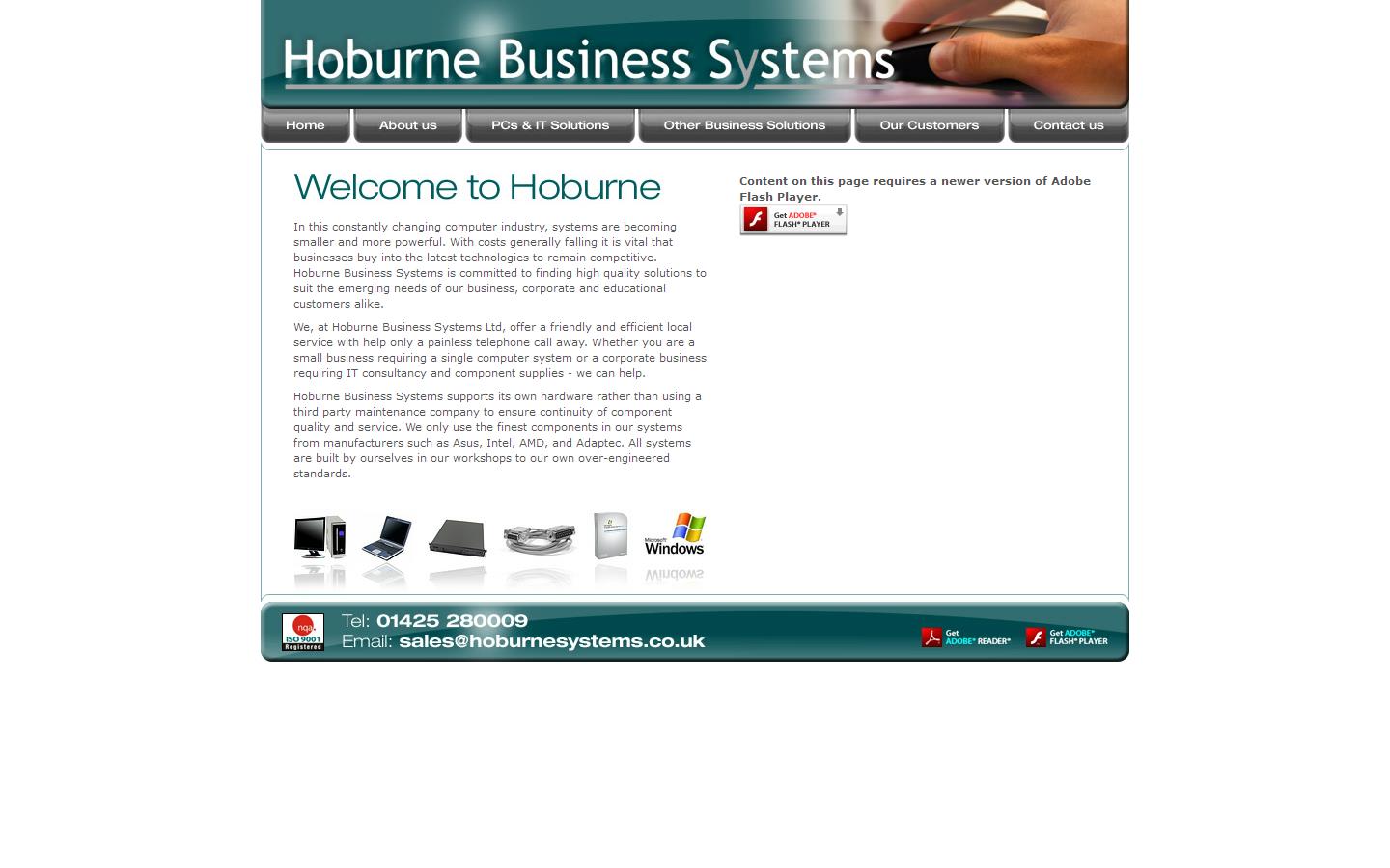 Hoburne Business Systems Website