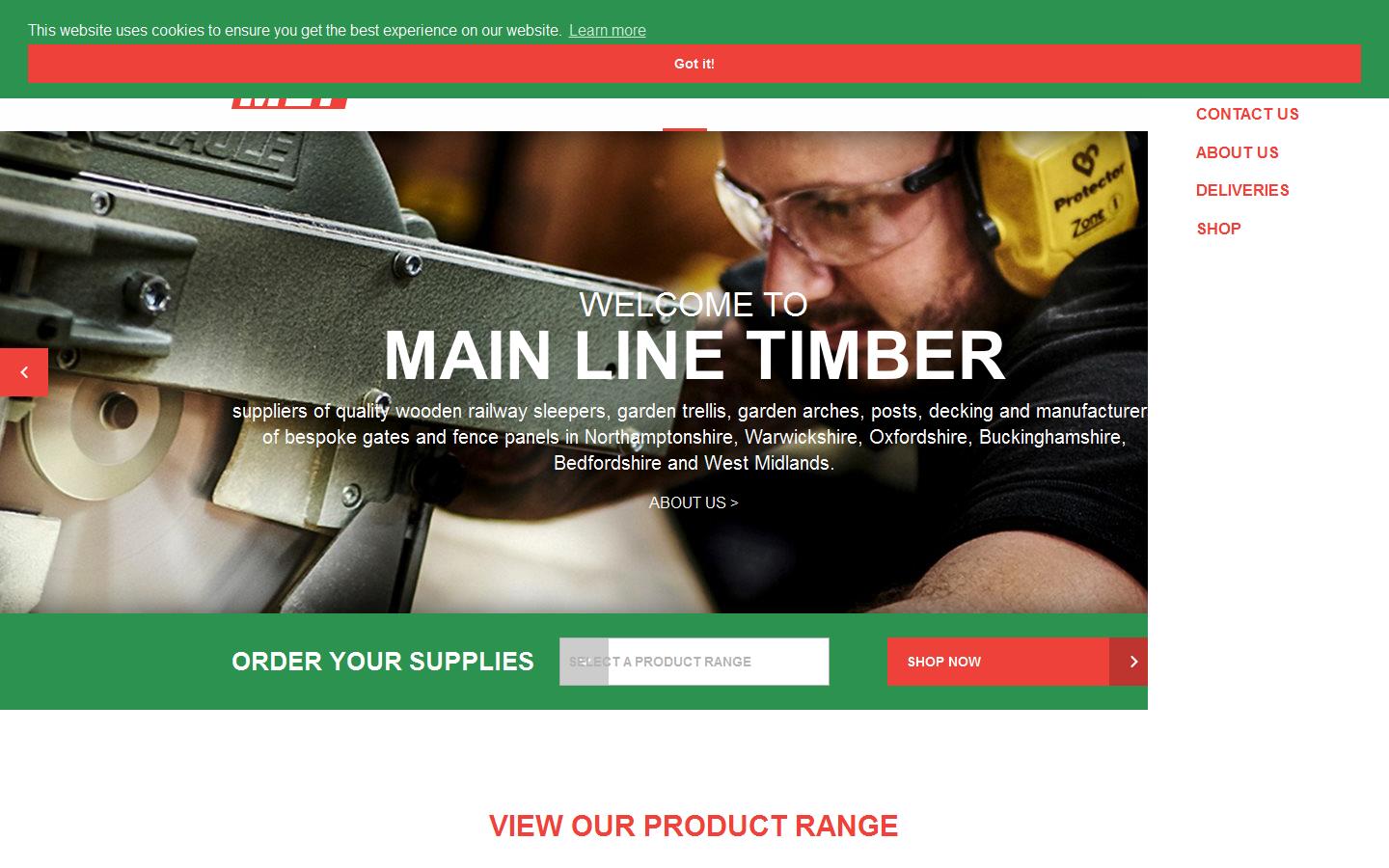 Main Line Timber Website