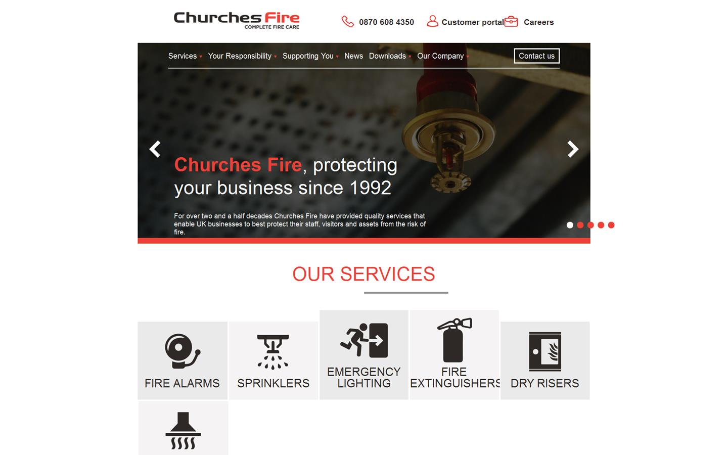 Churches Fire Website