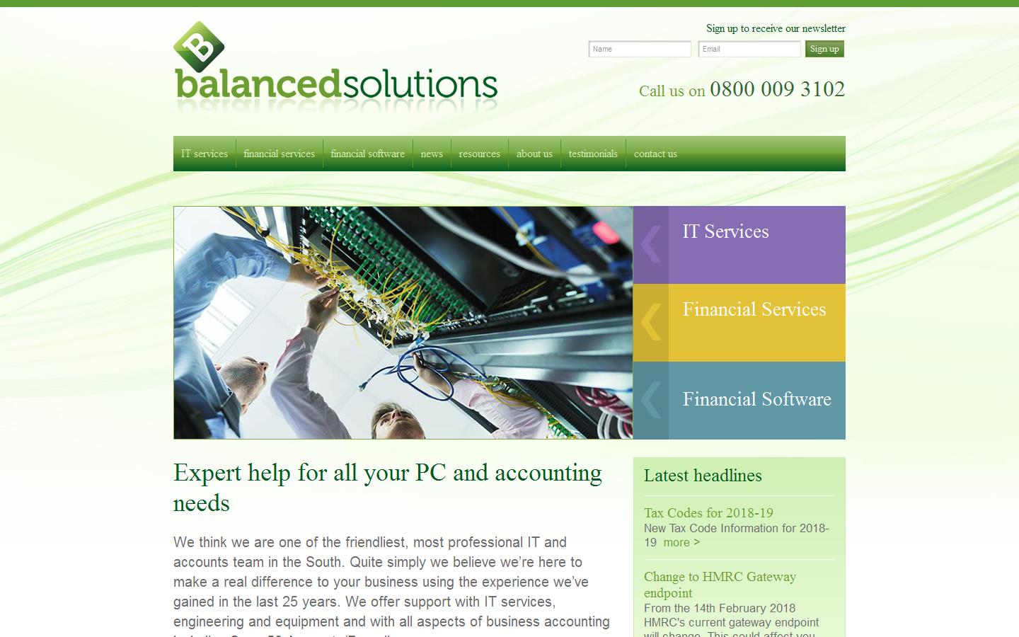 Balanced Solutions Ltd Website