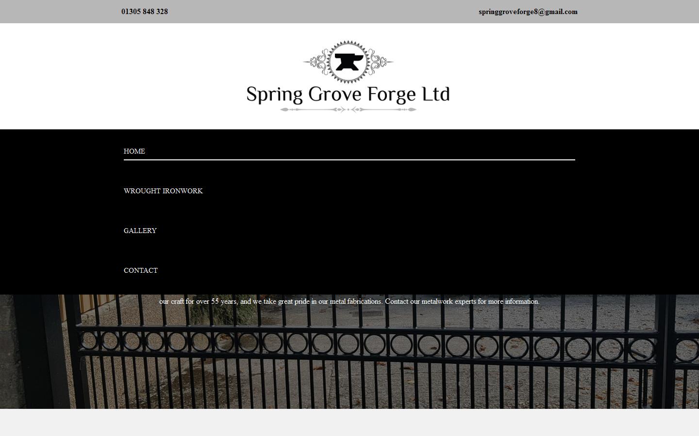 Spring Grove Forge Ltd Website