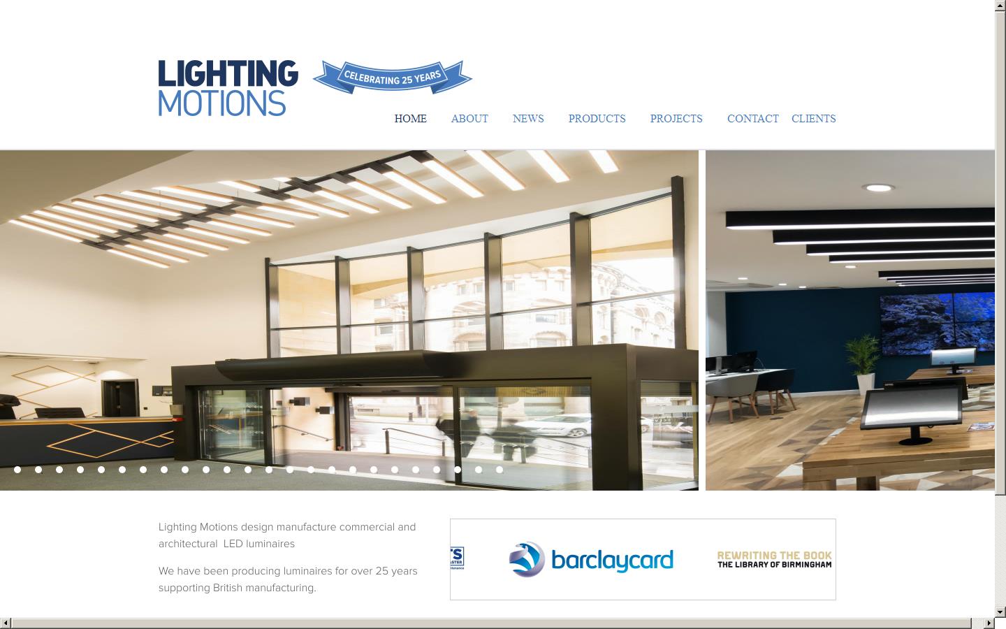 Lighting Motions Website