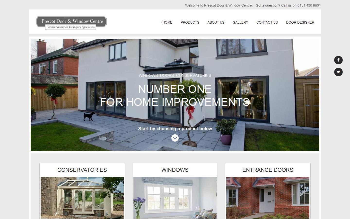 Prescot Door & Window Centre Website