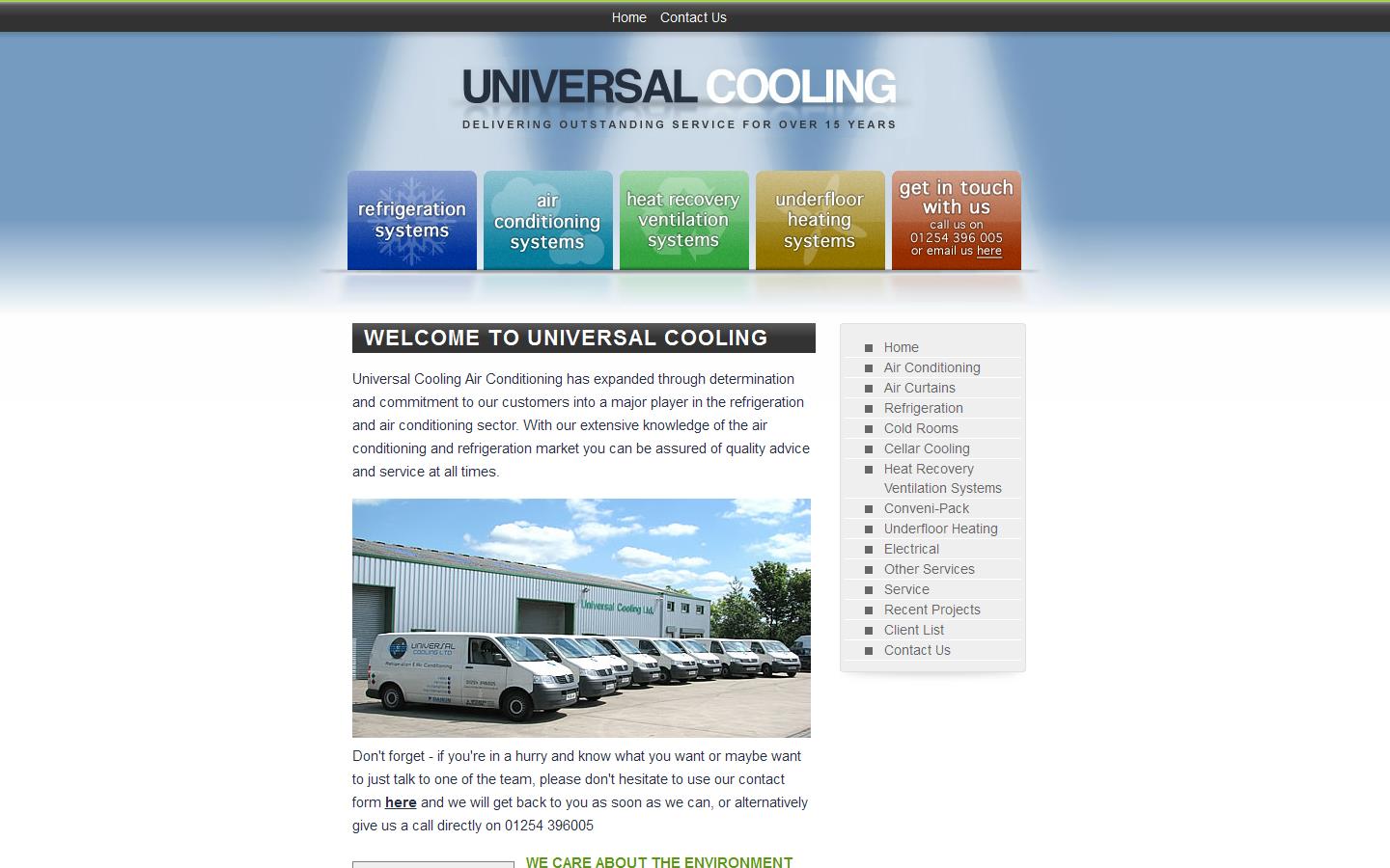 Universal Cooling Website