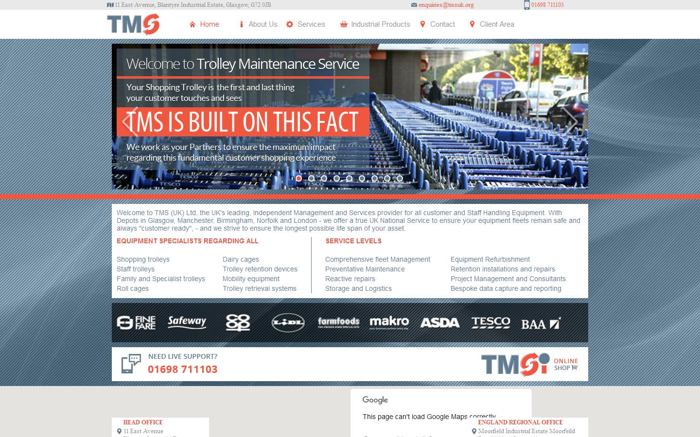 T M S UK Ltd Website